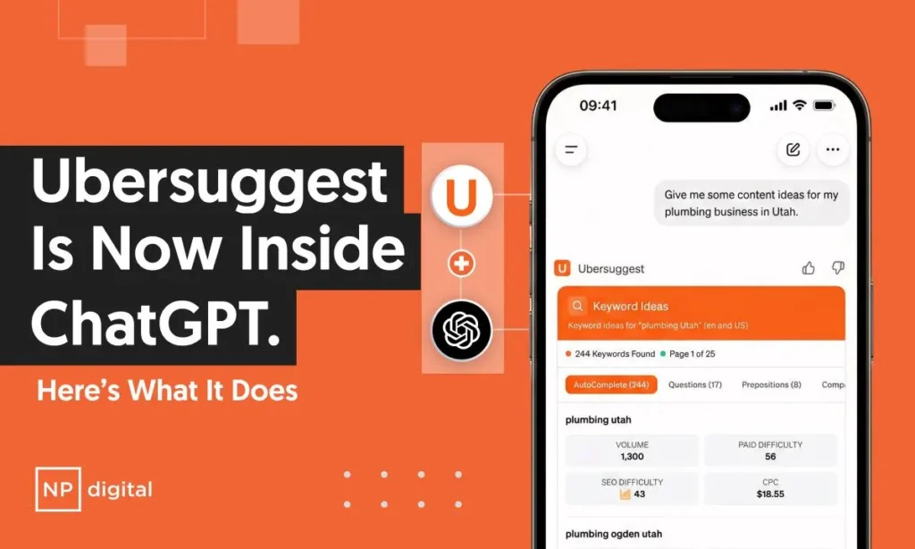 Ubersuggest Is Now Inside ChatGPT. Here's What It Does