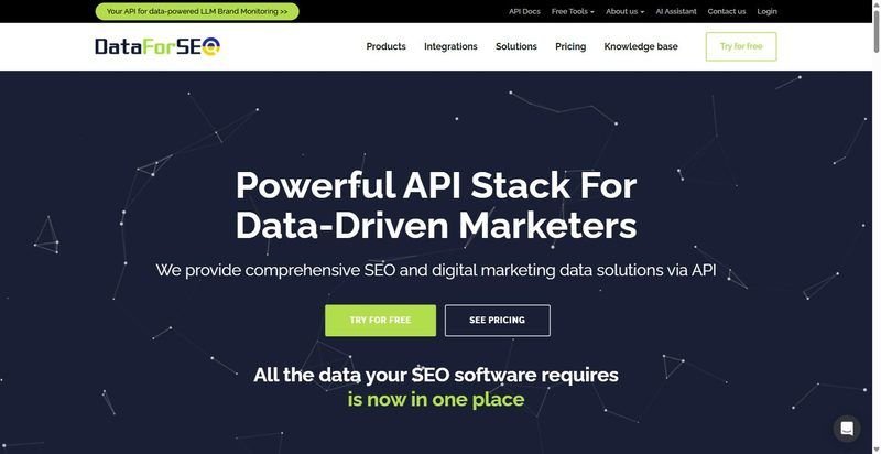 DataForSEO homepage
