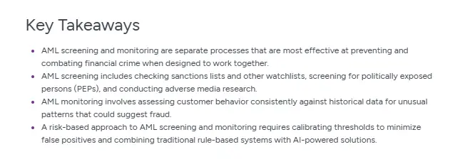 An example of key takeaways on an Entrust blog.